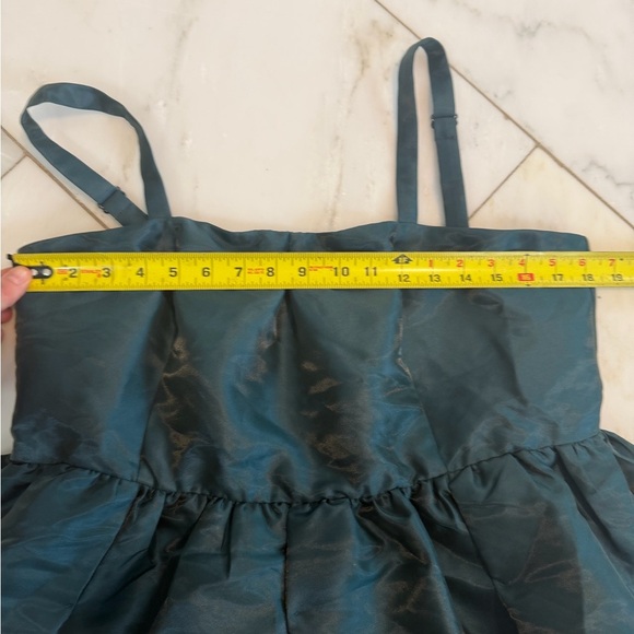 NWT Mare Anthropologie Women XL Forest Green Pleated Fit & Flare Formal Tank Top - Picture 5 of 8